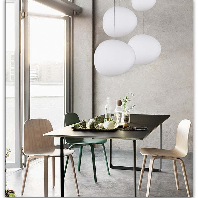 Hailie Egg-shaped Glass Pendant Light