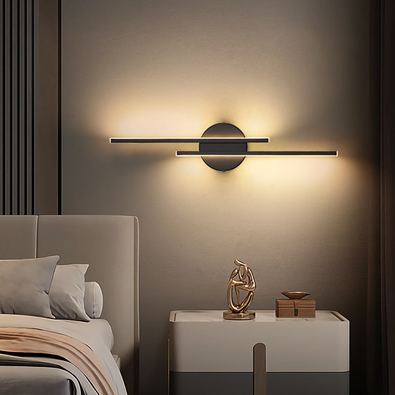 Simple Modern LED Iron Wall Lamp Wall Scone for Bedroom