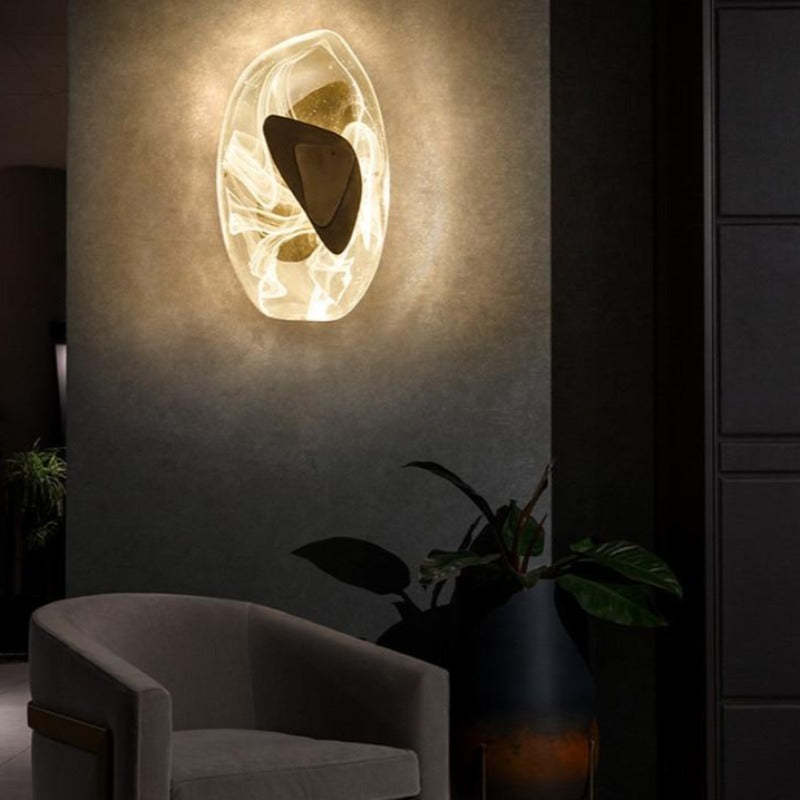 Modern Nordic Crystal LED Wall Lamp Wall Scone For Bedroom