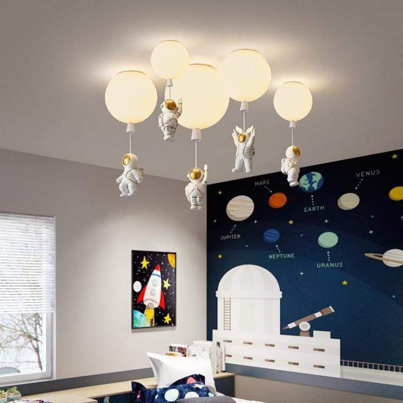 Fateh Astronaut Balloon Flush Mount Ceiling Light, L 20/25/30/35cm