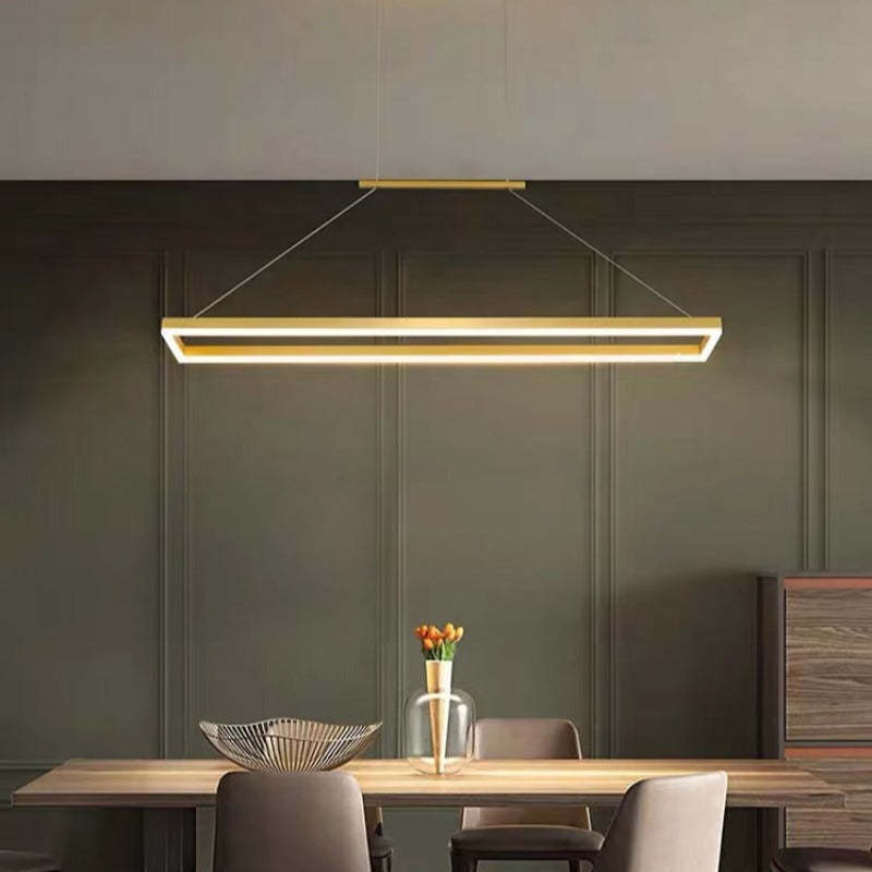 Edge Pendant Light, Horizontal Rectangular