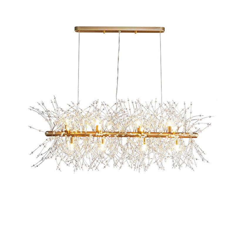 Nordic Creative Art Chandelier Crystal Pendant Light for Dining Room