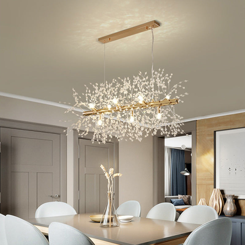 Nordic Creative Art Chandelier Crystal Pendant Light for Dining Room