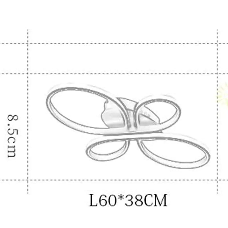 Modern Led Ceiling Lamp Simple And Atmospheric Household Lamp