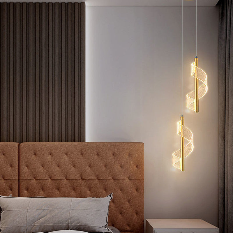 Nordic Metal Bedside Chandelier Pendant Light For Bedroom
