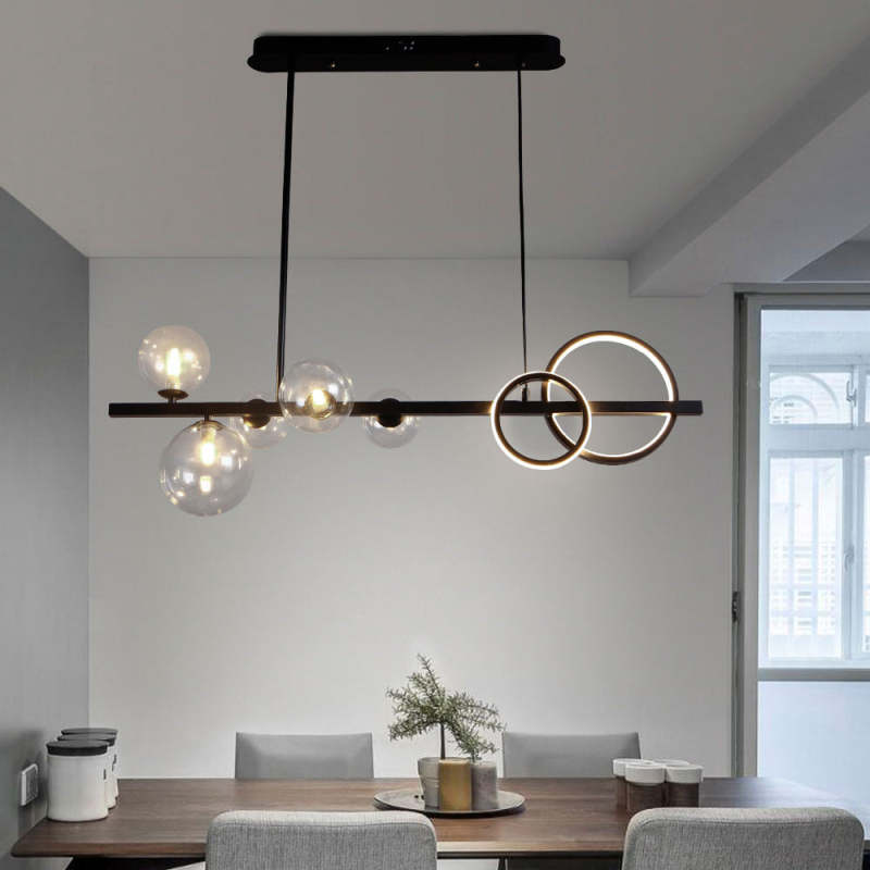 Artpad Linear Bubble Pendant Light Chandelier For Dining Room
