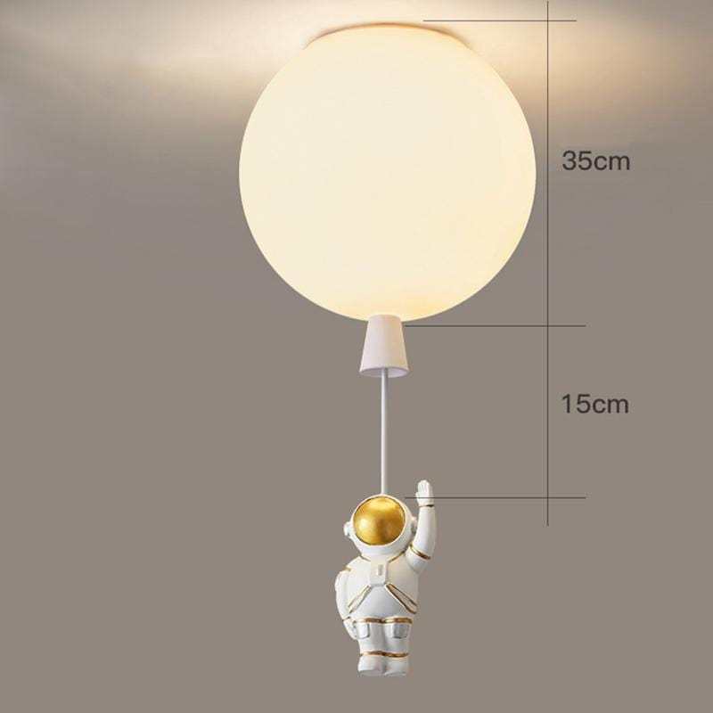 Fateh Astronaut Balloon Flush Mount Ceiling Light, L 20/25/30/35cm