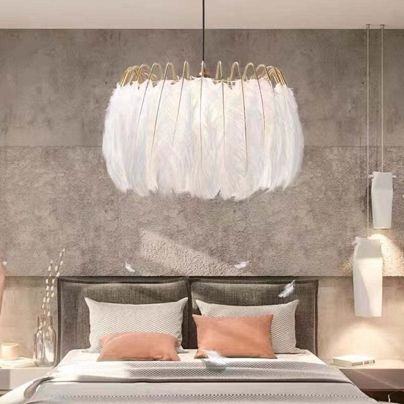 O'Moore Pendant Light Crown Shaped, Feather