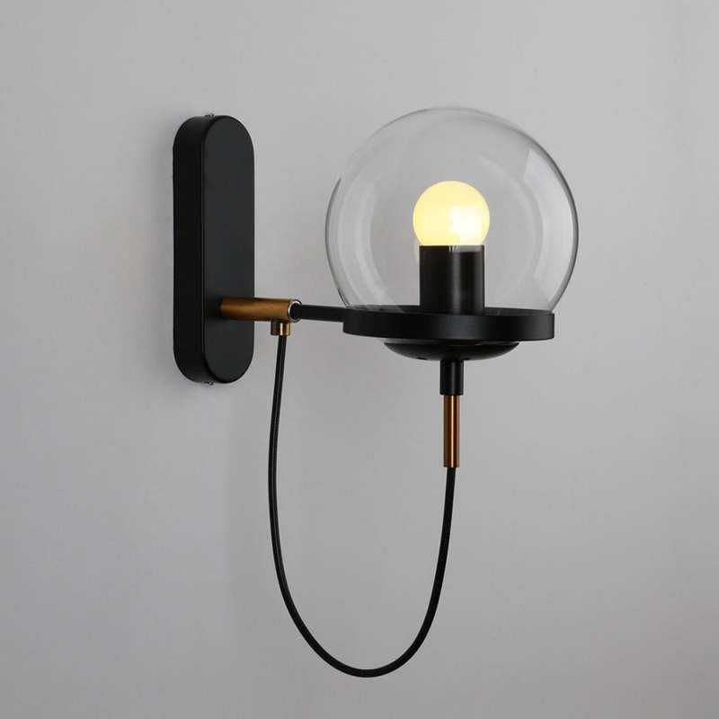 Retro Metal LED Bulb Wall Light