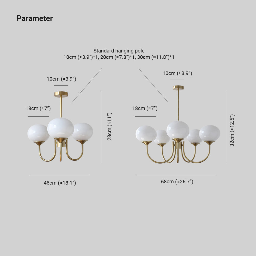 Hailie Chandelier 3 Colour