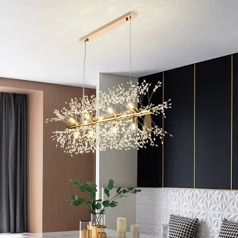 Nordic Creative Art Chandelier Crystal Pendant Light for Dining Room