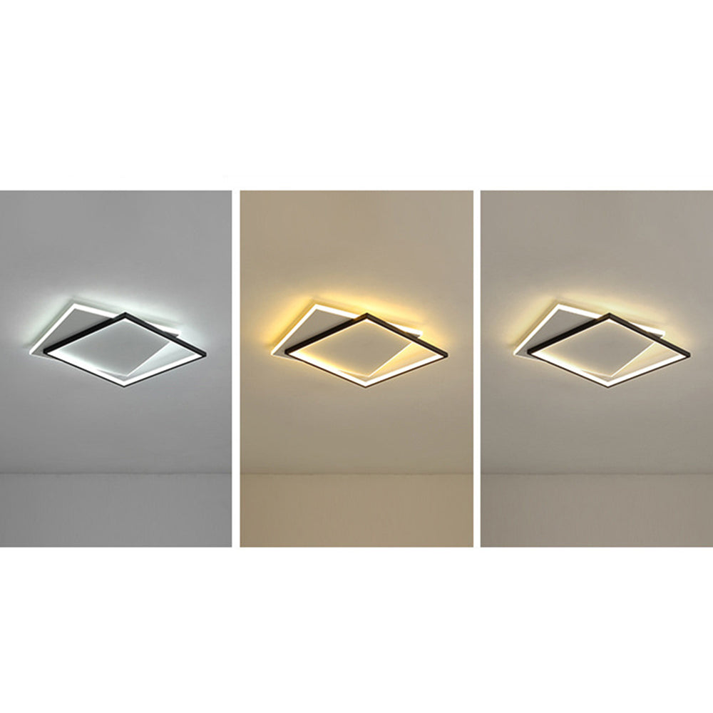 Quinn Flush Mount Ceiling Light 3 Colour Temperature Switchable, DIA 40/50CM