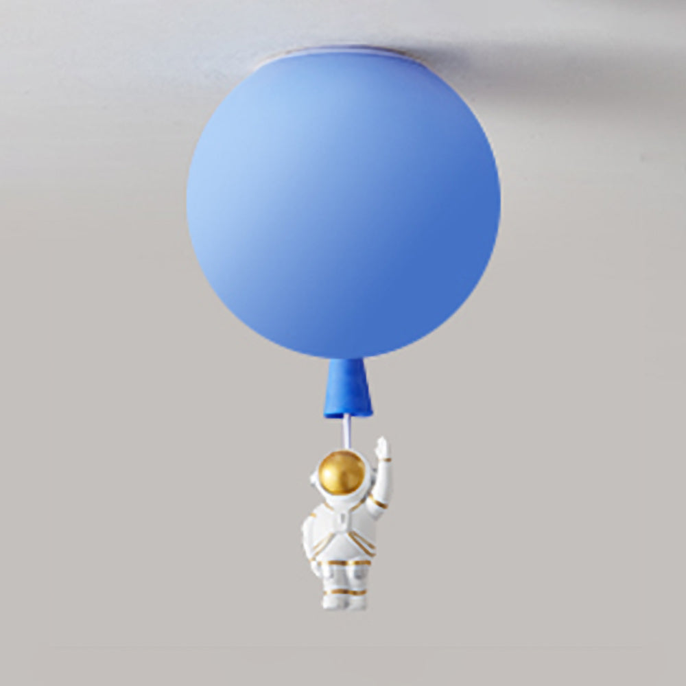 Fateh Astronaut Balloon Flush Mount Ceiling Light 8 Colour, Dia 25/30/35cm