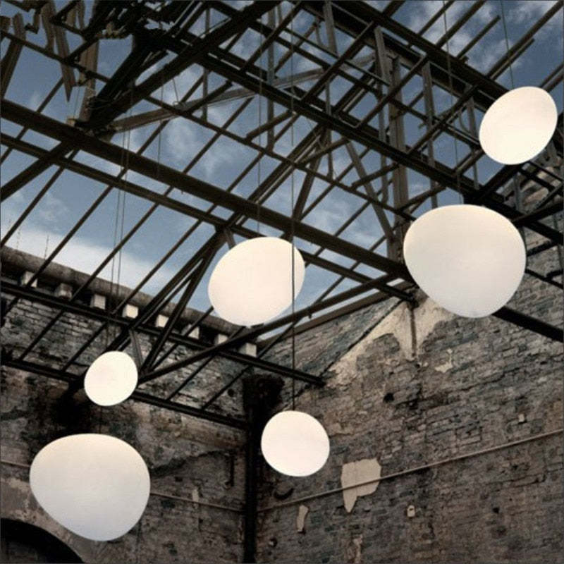 Hailie Egg-shaped Glass Pendant Light