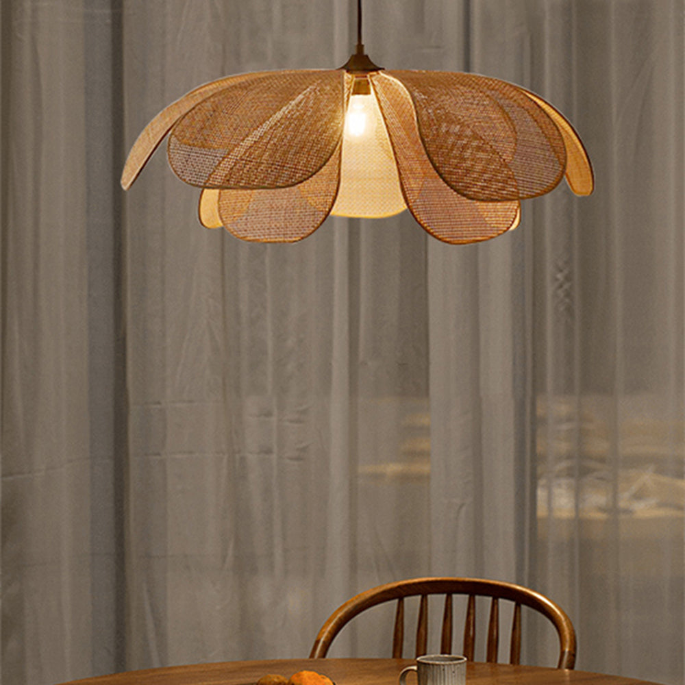 Ritta Rattan Pendant Light, Rattan & Willow weave, Dia 60/80cm