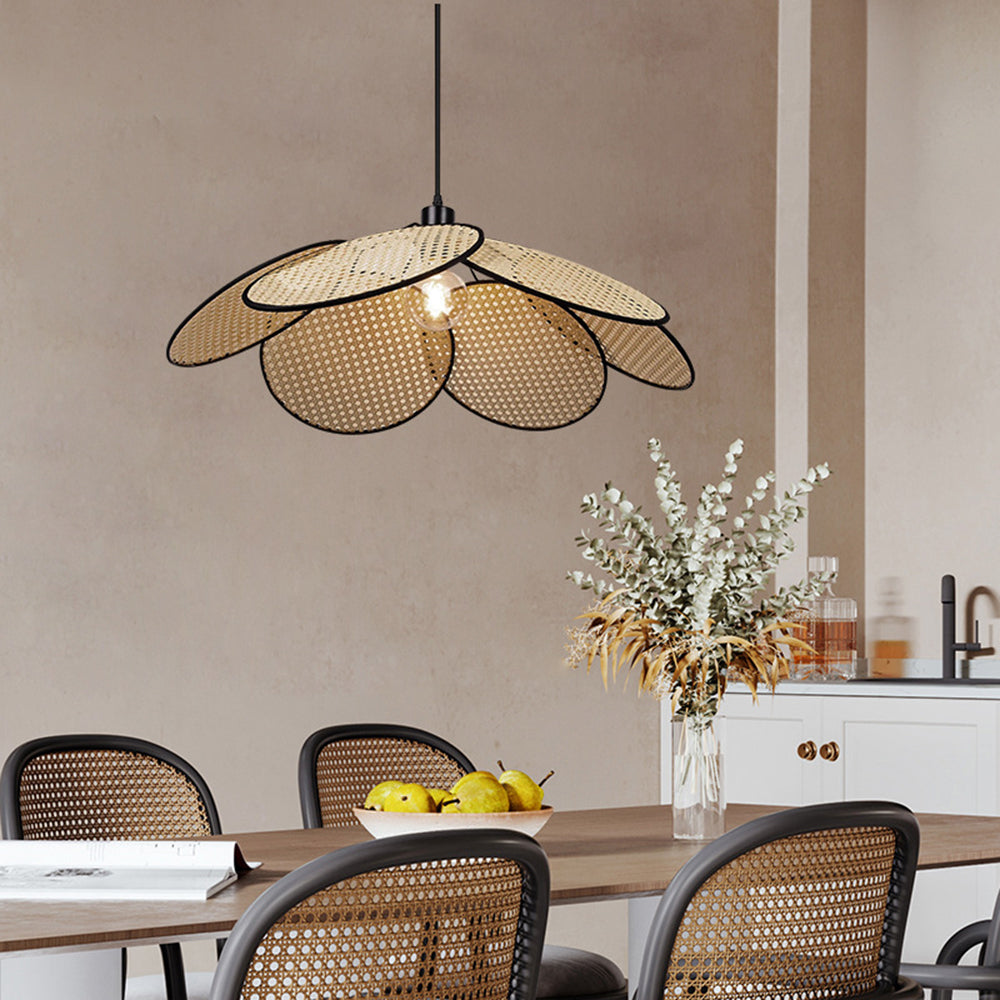 Ritta Pendant Light 2 Colour, Rattan & Willow weave, Dia 40/50/60cm