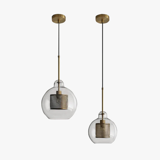 Oneal Pendant Light, Metal & Glass