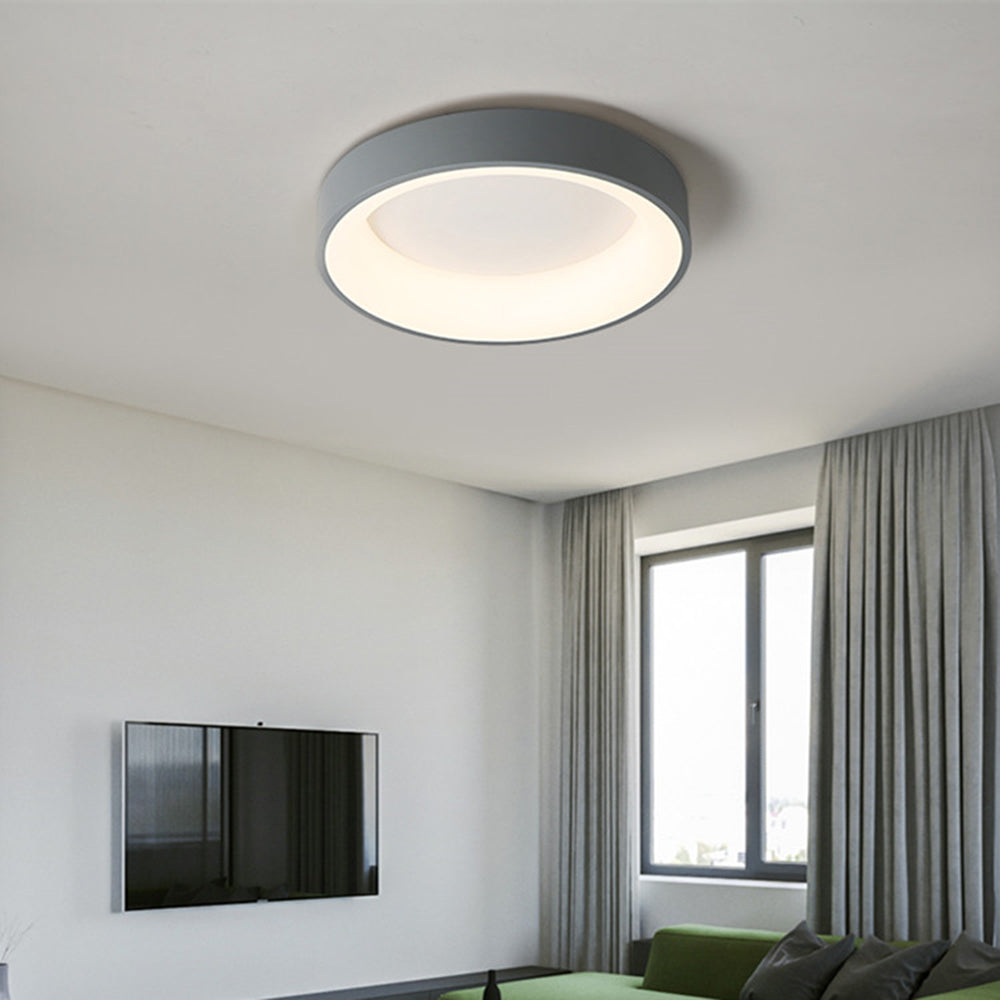 Quinn Flush Mount Ceiling Light Remote Control Dimmable, Dia 30/38/48cm