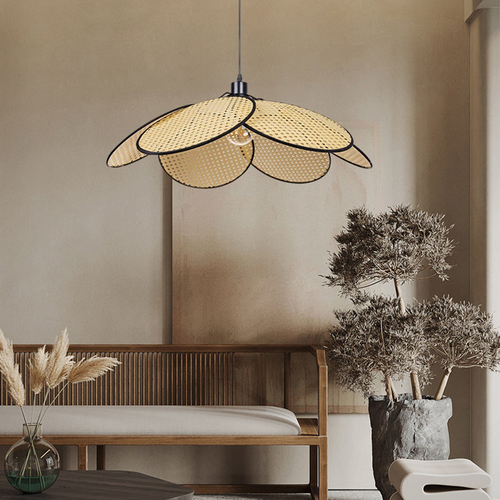 Ritta Pendant Light 2 Colour, Rattan & Willow weave, Dia 40/50/60cm