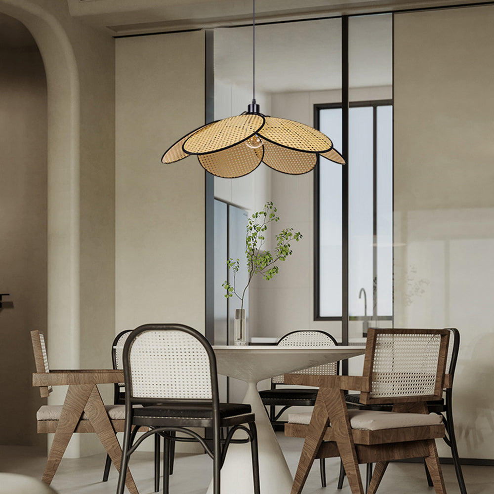 Ritta Pendant Light 2 Colour, Rattan & Willow weave, Dia 40/50/60cm
