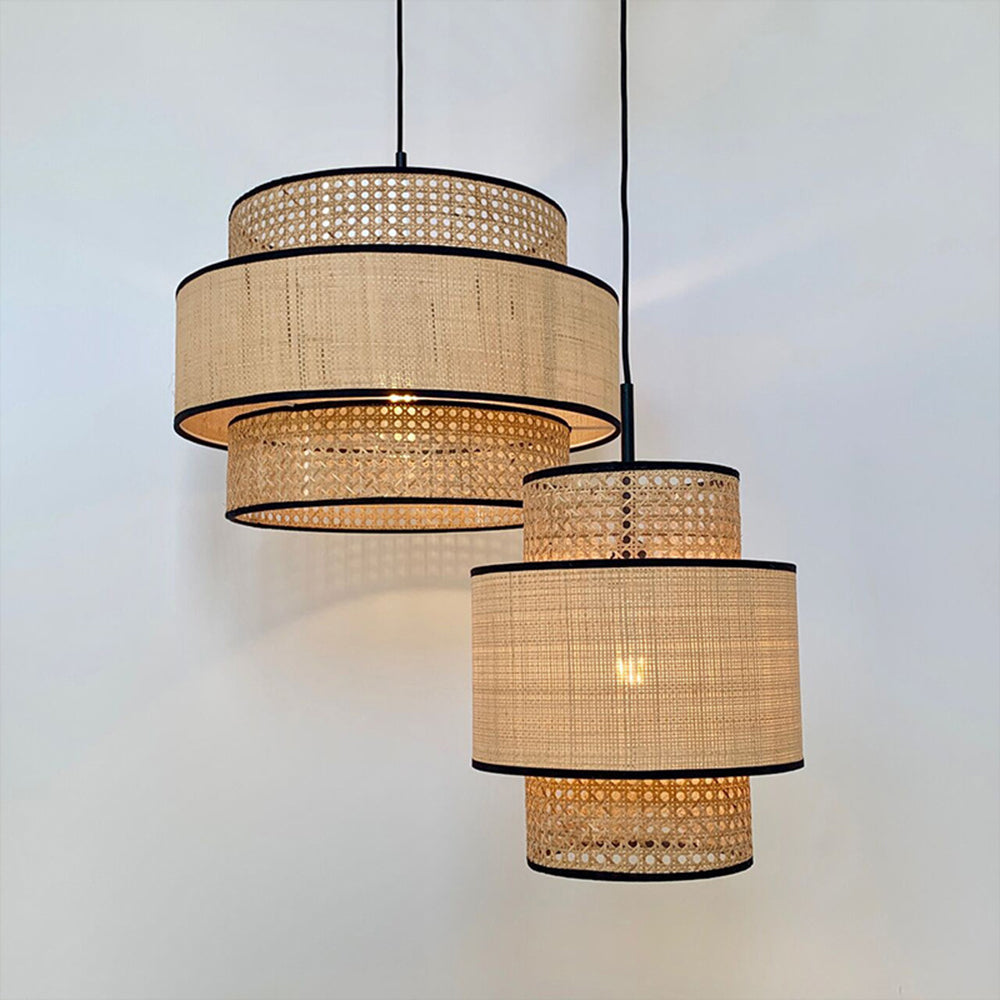 Ritta Pendant Light Tri-Layer, Rattan, Dia 30/40/60cm
