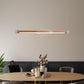 Edge-Pendelleuchte, 2 Farben, Metall und Acryl, L 121 cm 