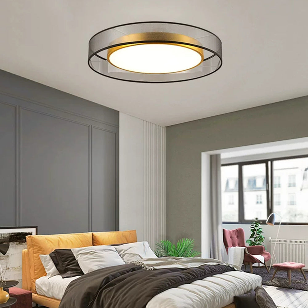 Quinn Flush Mount Ceiling Light Colour Temperature Switchable, Pure Copper, Dia 40/50/60cm
