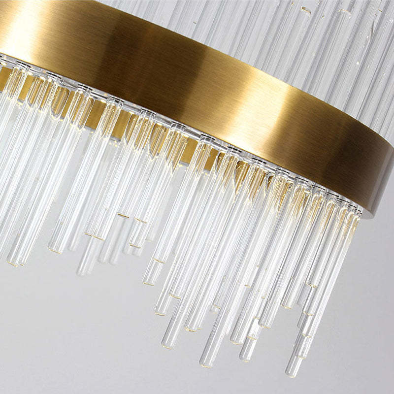 Moderne Luxus-Kristall-Kronleuchter-LED-Pendelleuchte für Wohnzimmer