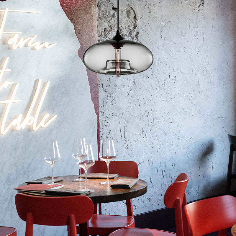 Modern Macaron Glass Pendant Lights Hanging Lamp For Dining Room