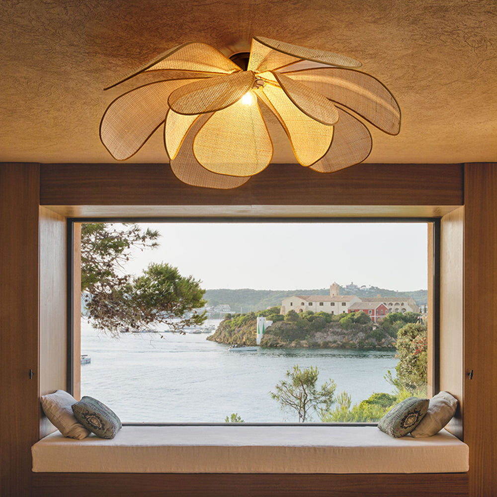 Ritta Rattan Pendant Light, Rattan & Willow weave, Dia 60/80cm