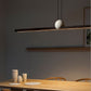 Edge Pendant Light 2 Colour, Metal & Marble, 90/120/150cm