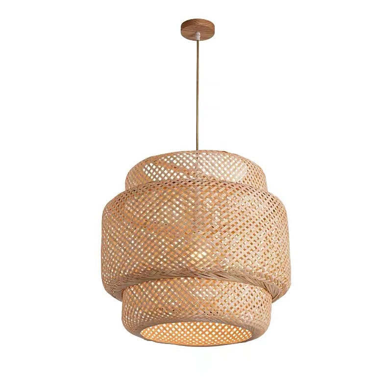 Japanese Style Bamboo Rattan Pendant Lamp