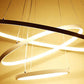 Modern LED Rings Hanging Lamp Remote Control