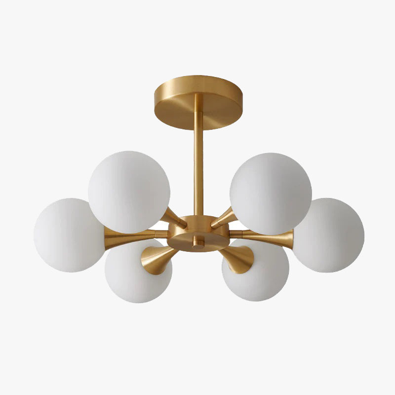 Valentina Ceiling Light, Metal & Glass