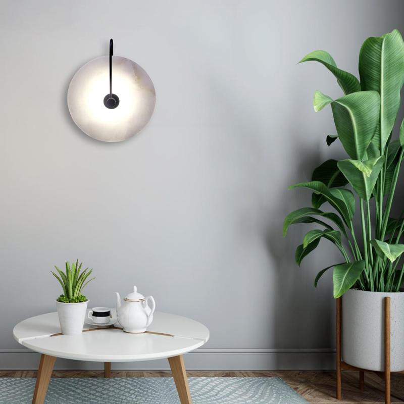 Modern Nordic Marble Sconces Wall Lamp for Bedroom, Living room