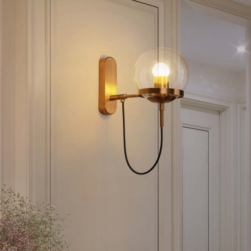 Retro Metal LED Bulb Wall Light