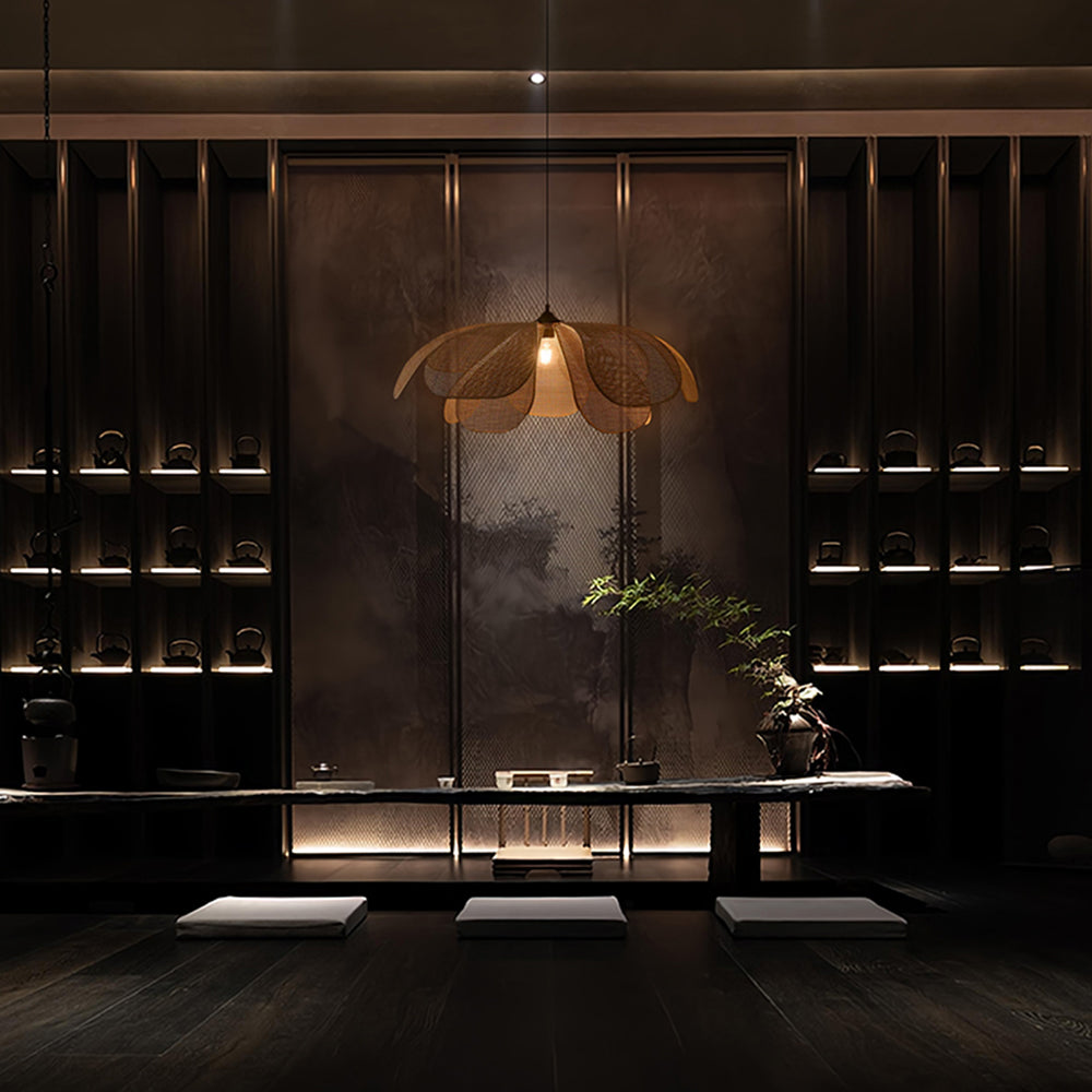 Ritta Rattan Pendant Light, Rattan & Willow weave, Dia 60/80cm