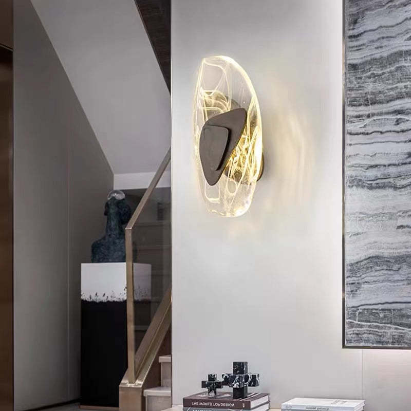 Modern Nordic Crystal LED Wall Lamp Wall Scone For Bedroom