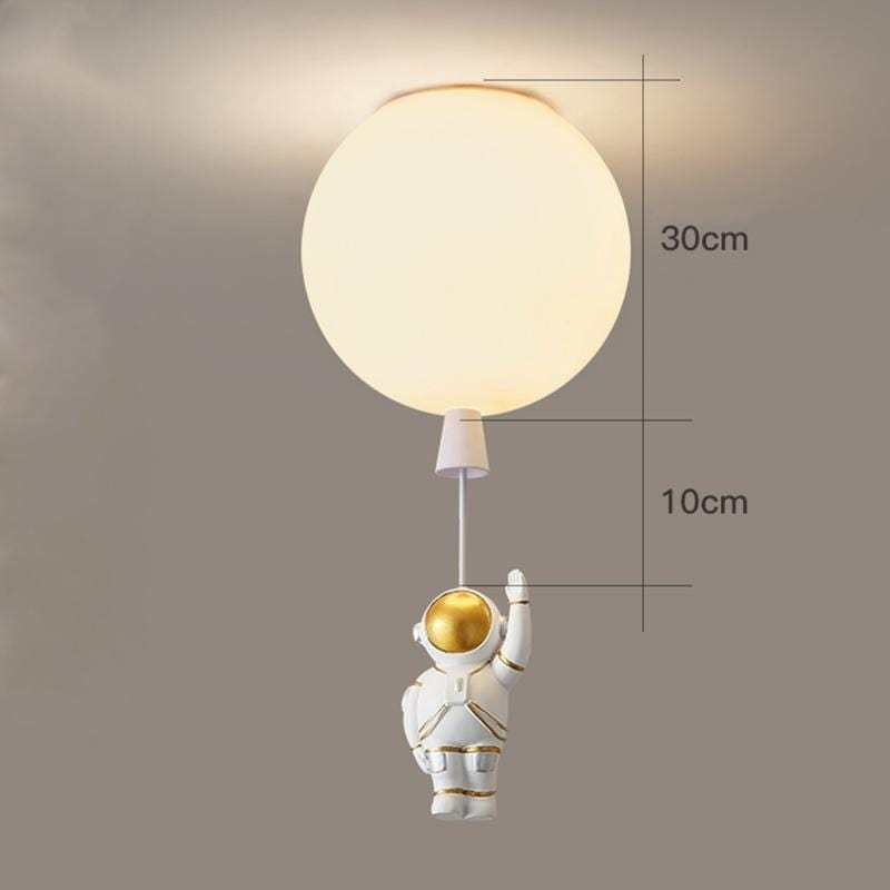 Fateh Astronaut Balloon Flush Mount Ceiling Light, L 20/25/30/35cm