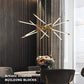 Modern Linear LED Chandelier Lights