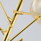 Valentina Gold Pendant Light, 6/8 Heads
