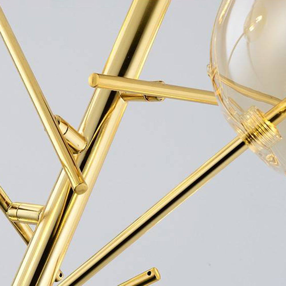 Valentina Gold Pendant Light, 6/8 Heads