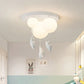 Fateh Bear Balloons Flush Mount Ceiling Light for Children's Room, Bedroom