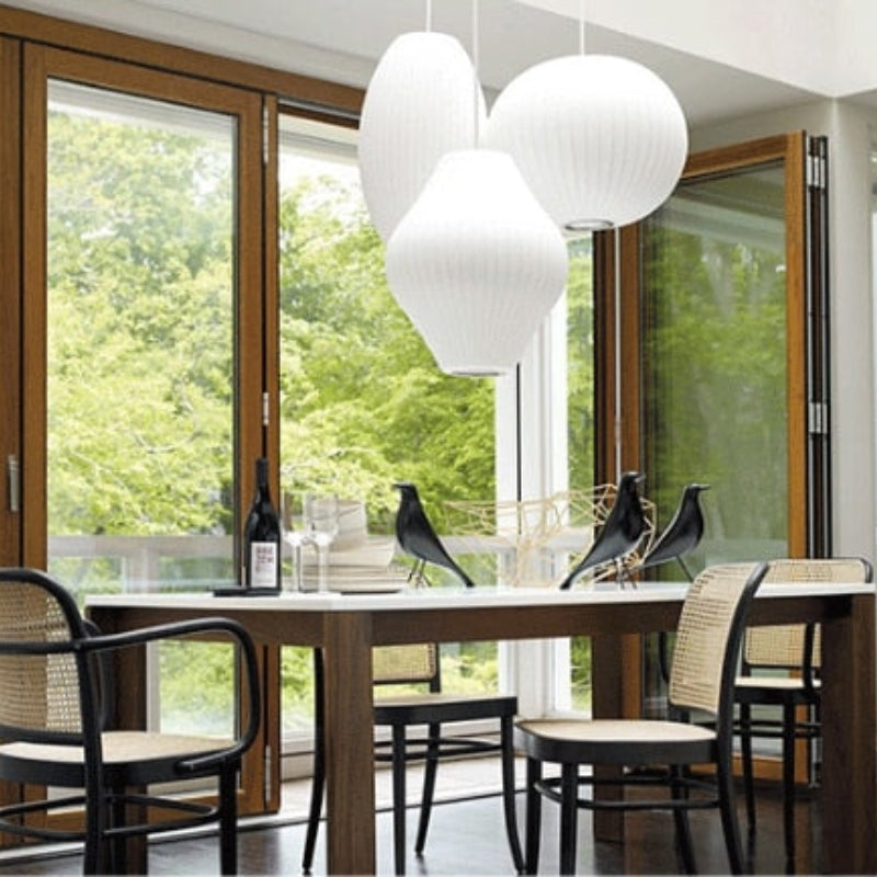 Renée Pendant Light, Artificial Silk, 6 Style