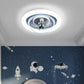 Fateh Astronaut Flush Mount Ceiling Light, 2 Colour