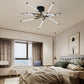 Edge Ceiling Light, Black & Gold, 6/8/10/12 Heads