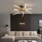 Edge Ceiling Light, Black & Gold, 6/8/10/12 Heads