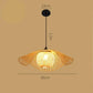 Muto Bamboo Chandelier Teahouse Rattan Lamp Handmade Rattan Lighting Fixture