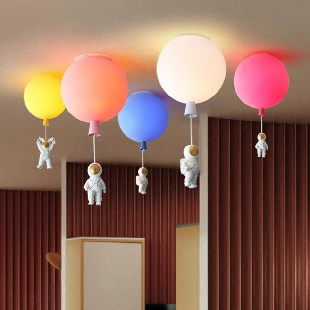 Fateh Astronaut Balloon Flush Mount Ceiling Light 8 Colour, Dia 25/30/35cm