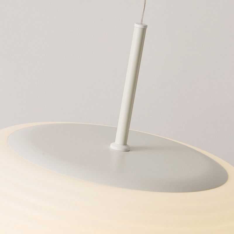 Morandi Drum Shape White Pendant Light, DIA 20CM/35CM/50CM
